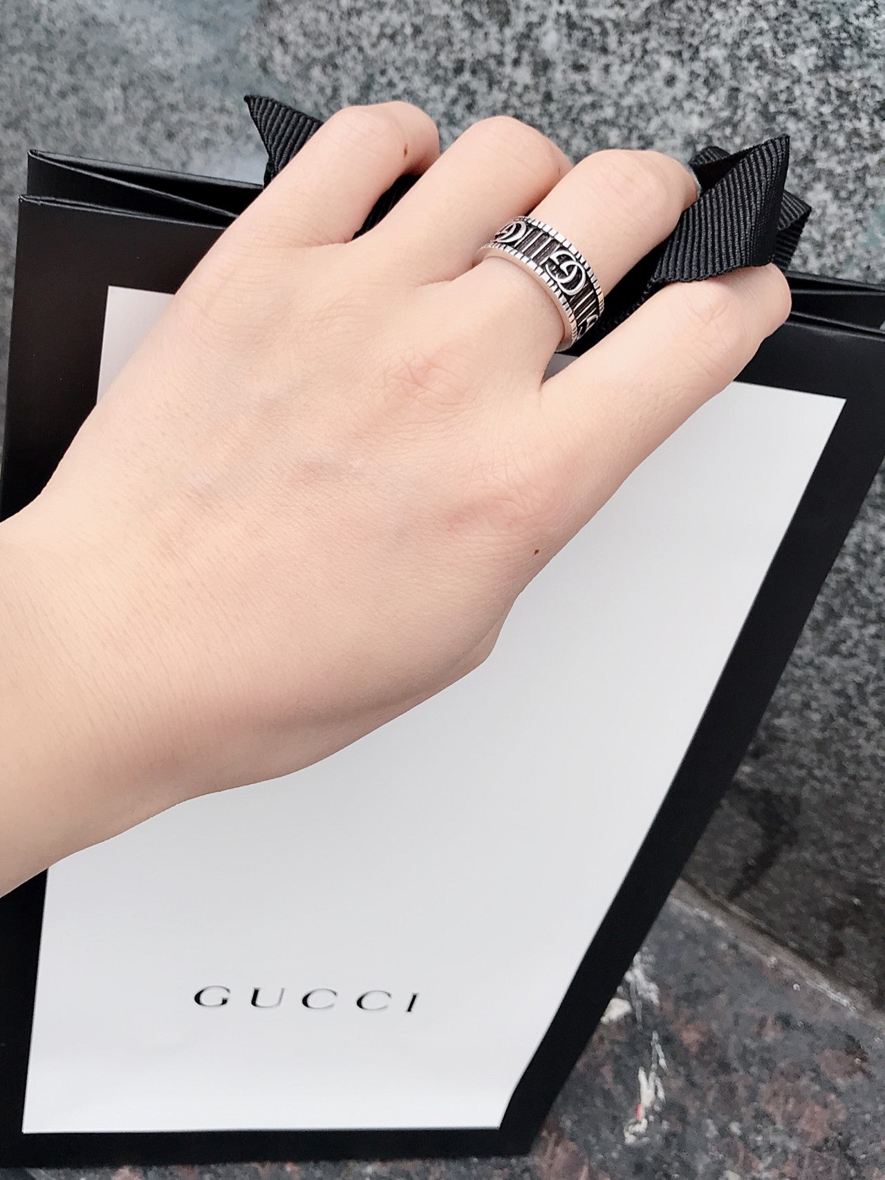 GEM17 Hot sale Fashion  Stainless Steel Wedding silver Rings Bague Femme for woman gift