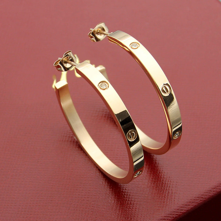 EC05 Bracelet bangle Titanium Steel Bangles Men Rose Gold Charm Bracelets for Women Jewelry