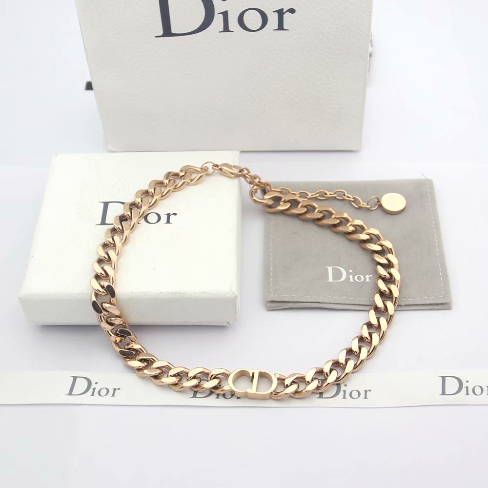 DN22 Titanium steel Hot sale fashion  long necklace for woman Men size jewelry for woman gift